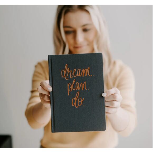 Dream Plan Do Fabric Journal - Gray - Picture 5 of 5